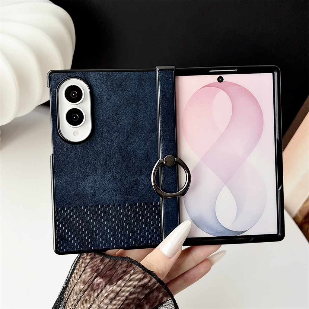 Phone Accessories Ring Holder - Custodia per telefono in pelle con