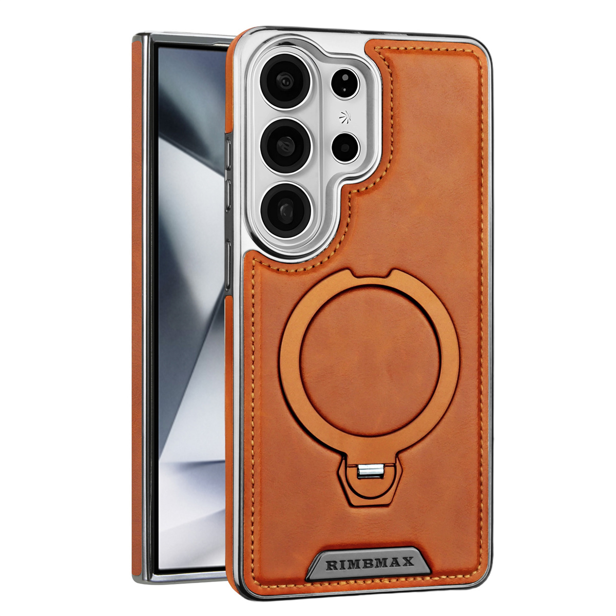 Phone Accessories Ring Holder - Custodia per telefono in pelle PU