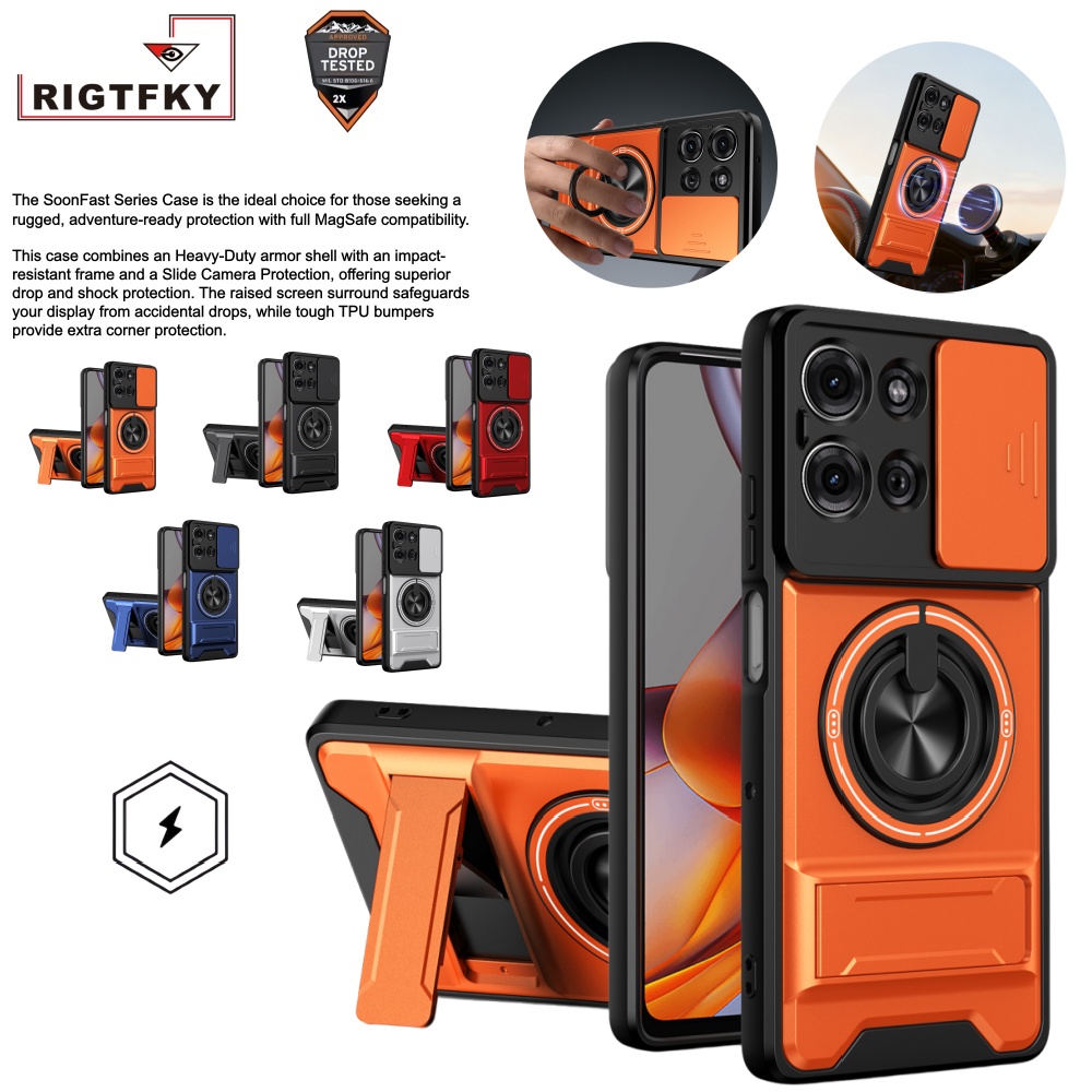 Phone Accessories Ring Holder - Custodia Protettiva Antiurto per Motorola Moto